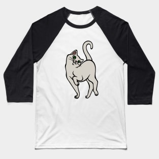 Begging for Pettings--Cream Cat Style Baseball T-Shirt